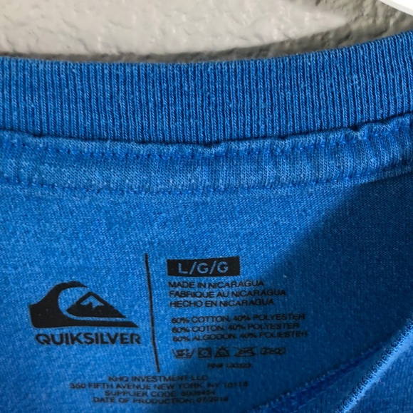 3 for $15 Quicksilver blue t shirt - Picture 4 of 5